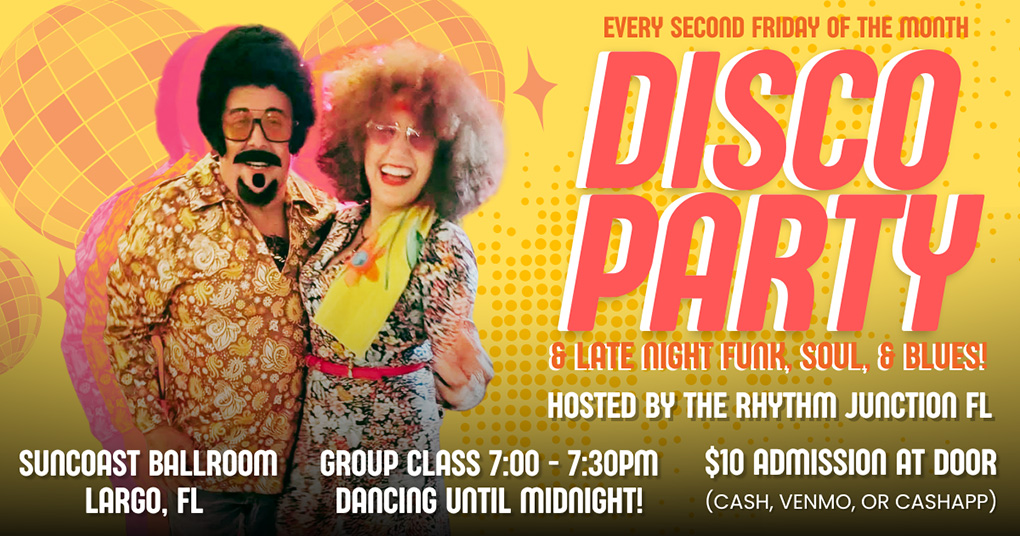 Disco Party the Second Friday of Every Month in Tampa Bay Florida